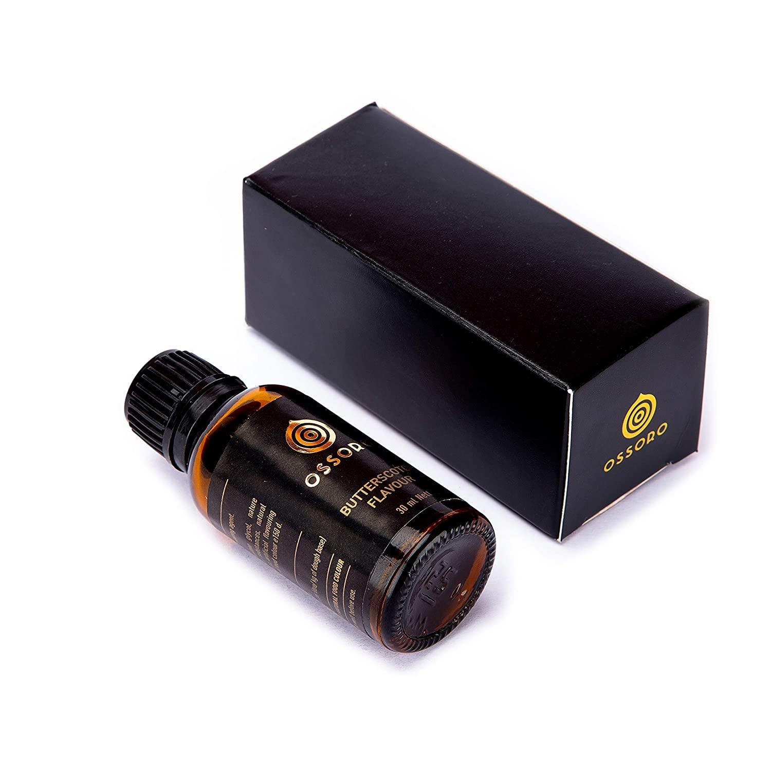 Ossoro Ossoro French Vanilla, Belgian Chocolate And Butterscotch Flavour Combo (Pack Of 3) 30Ml Each/ Glass Bottle, No Preservatives