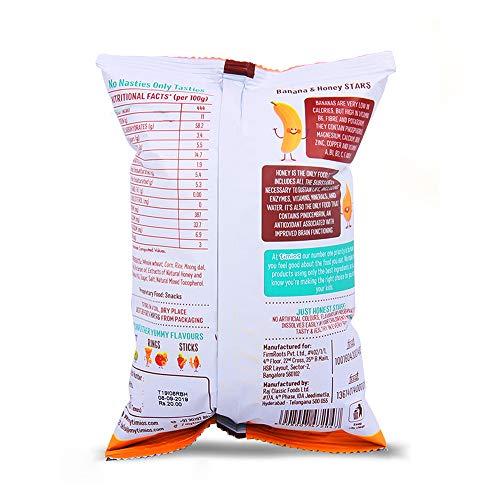 Timios Timios Banana and Honey Stars | Healthy Snacks for Kids | Natural Energy Food Product for Toddlers | Party Snack for School Children 2+ Years | Pack of 12