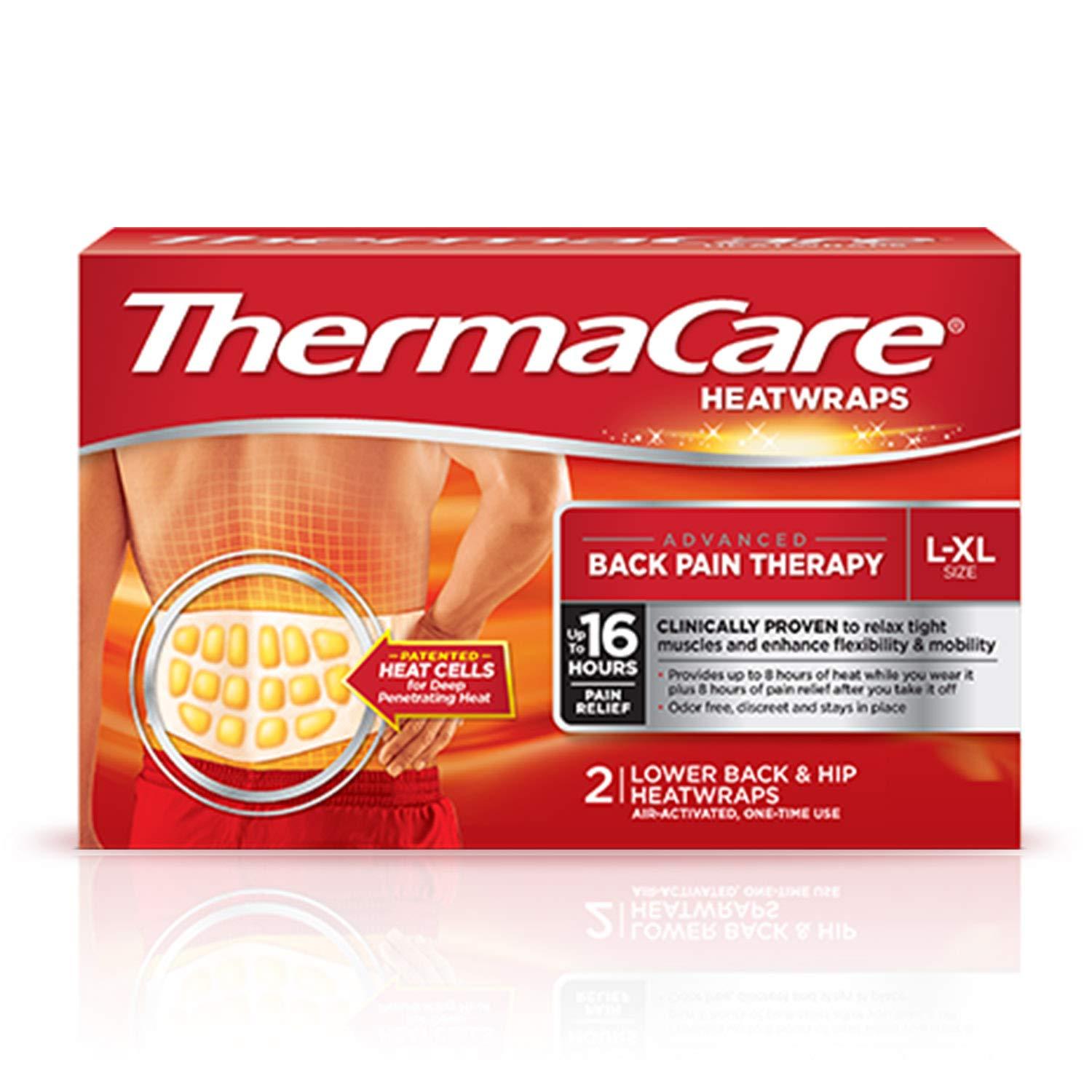 ThermaCare Thermacare Heat Wraps Lower Back & Hip, L-XL
