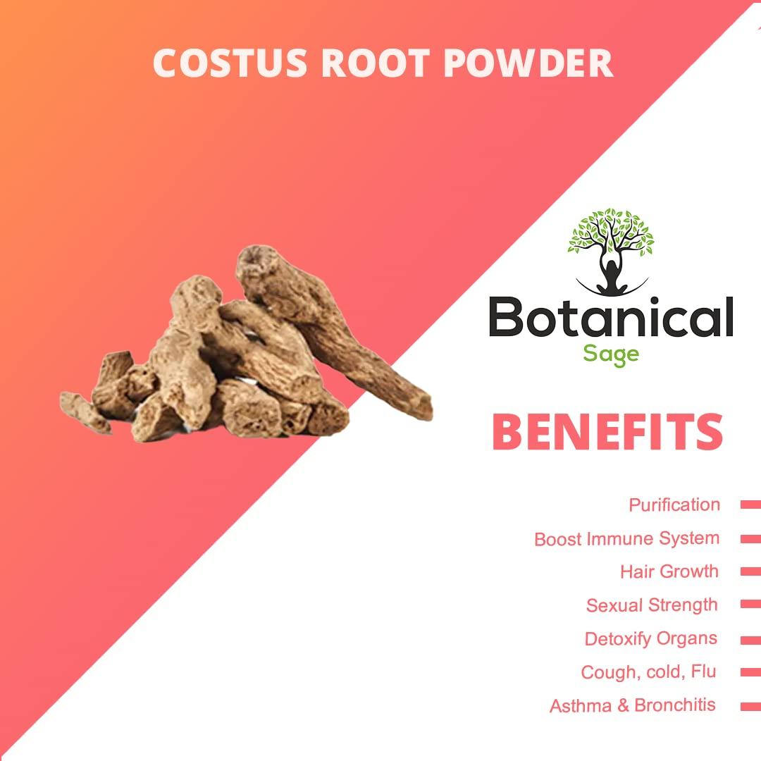Botanical Sage Botanical Sage- Costus Root powder 200g | Qust Al Hind | Indian Costus Root