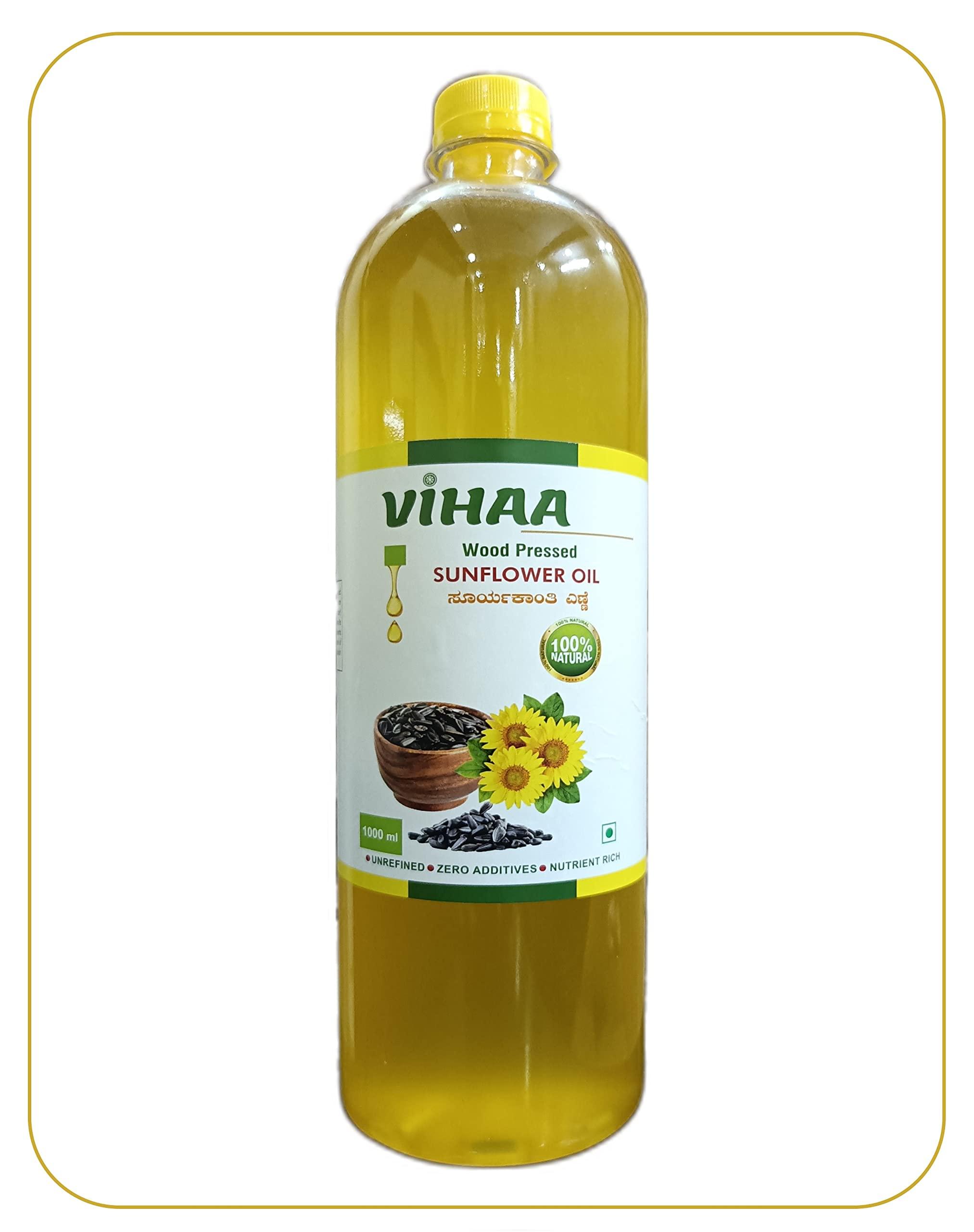 Generic Vihaa Wood Pressed/Cold Pressed Sunflower Oil (5l)