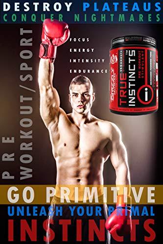 Grizzly Nutrition Grizzly Nutrition True Instincts Pre Workout - V6 Genesis-/6th generation 300gram Powder/ upto 60 Servings, citrulline, beta alanine, theanine +13 performance boosters (French kiwi martini)