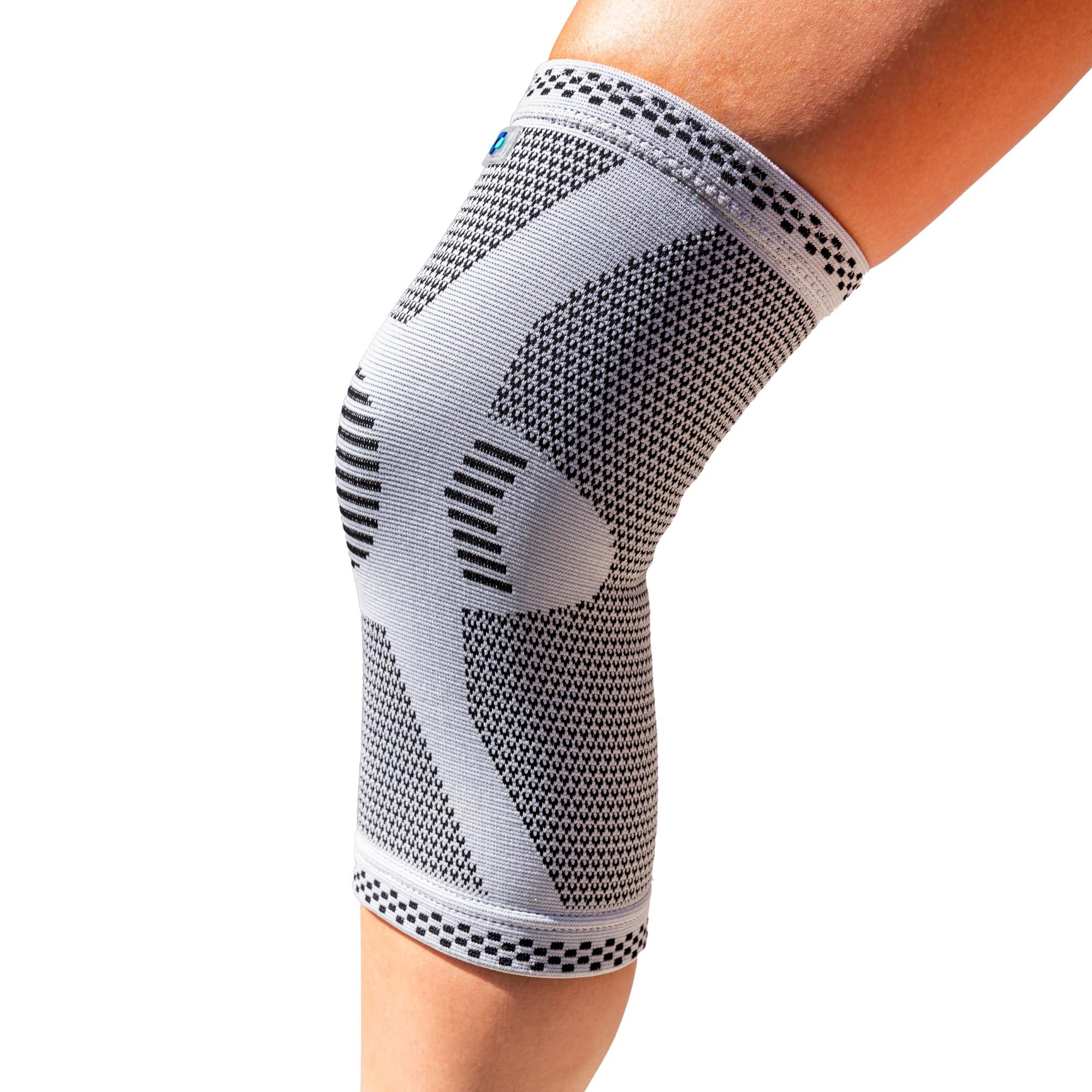 C Compressa Compressa Knee Compression Sleeve. Knee Brace for Men & Women. Knee Support for Running, Basketball, Volleyball, Weightlifting, Gym, Workout, Sports. Size S-M. 1 Unit