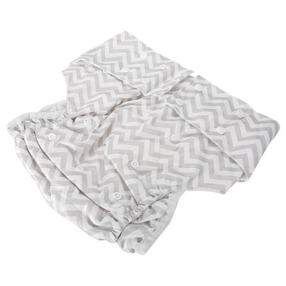 Salmue Adult Cloth Diapers, Washable and Adjustable Adult Pocket Nappy Cover Close-Fitting Reusable Diaper Cloth for Incontinence Care Protective Underwear, Suitable for Elderly Men Women (Z13)