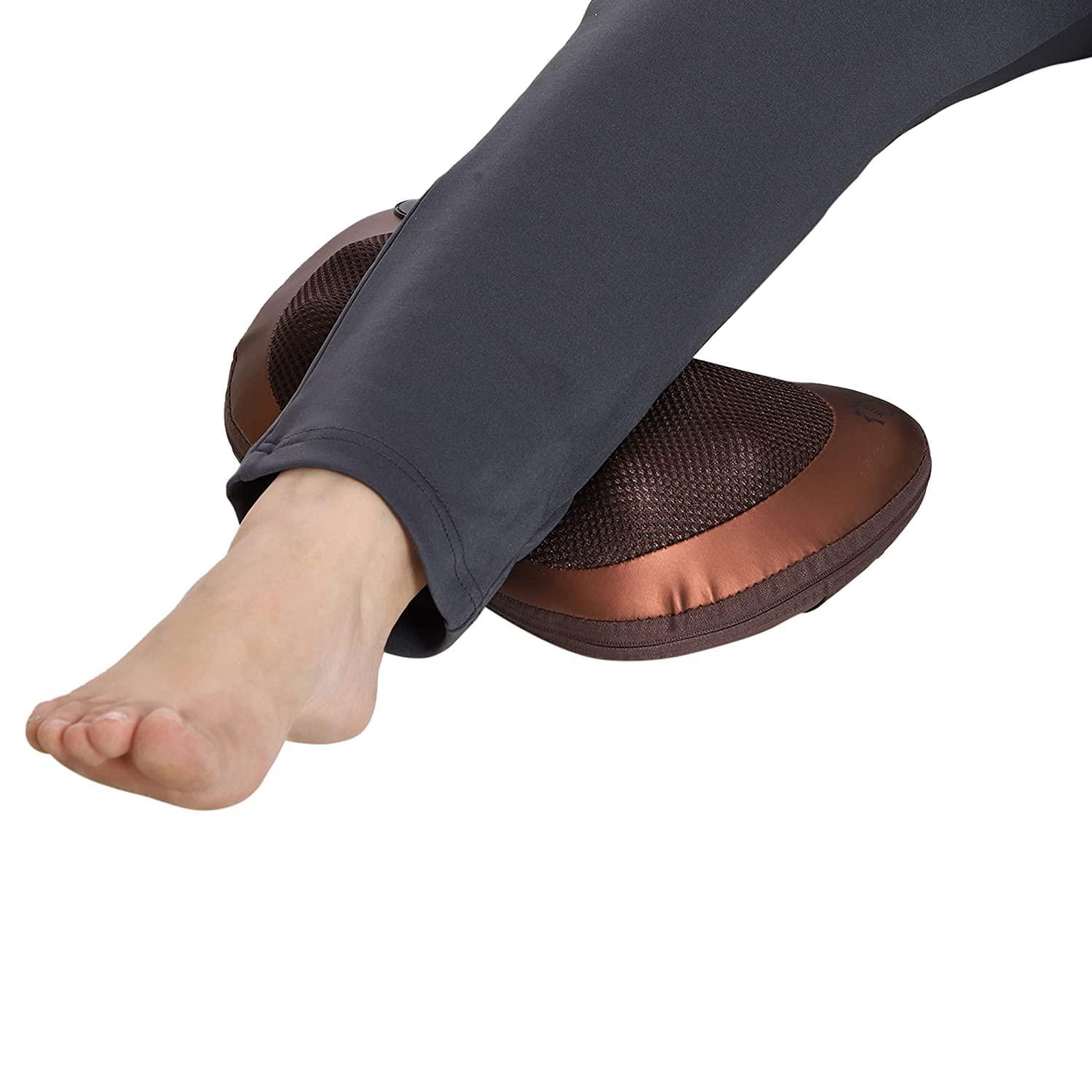 HENTJ HENTJ Back & Neck Kneading Massage Pillow for Complete Relaxation with AC Adaptor Corded Electric & Car Charger, Multicolor