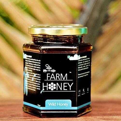 Farm Honey Farm Honey Wild Unprocessed Honey|Pure Organic Raw Honey|100% Natural|no preservatives| No Artificial Color|no Added Sugar|250 Gm