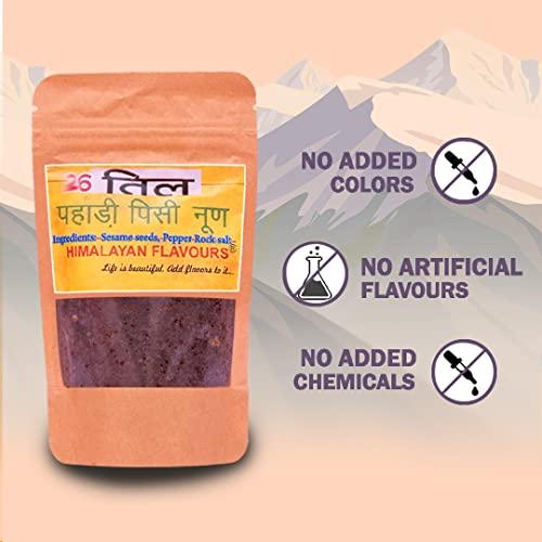 HIMALAYAN FLAVOURS HIMALAYAN FLAVOURS, Organic Himalayan Flavored Salt Handmade On SilBatta - Till (Pack of 5)