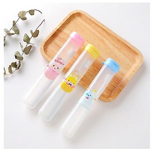Prostuff.in Prostuff.in 2 Pcs Toothbrush Holder with Cap Antibacterial Toothbrush Case Cover, Travelling Accessories Multi Color