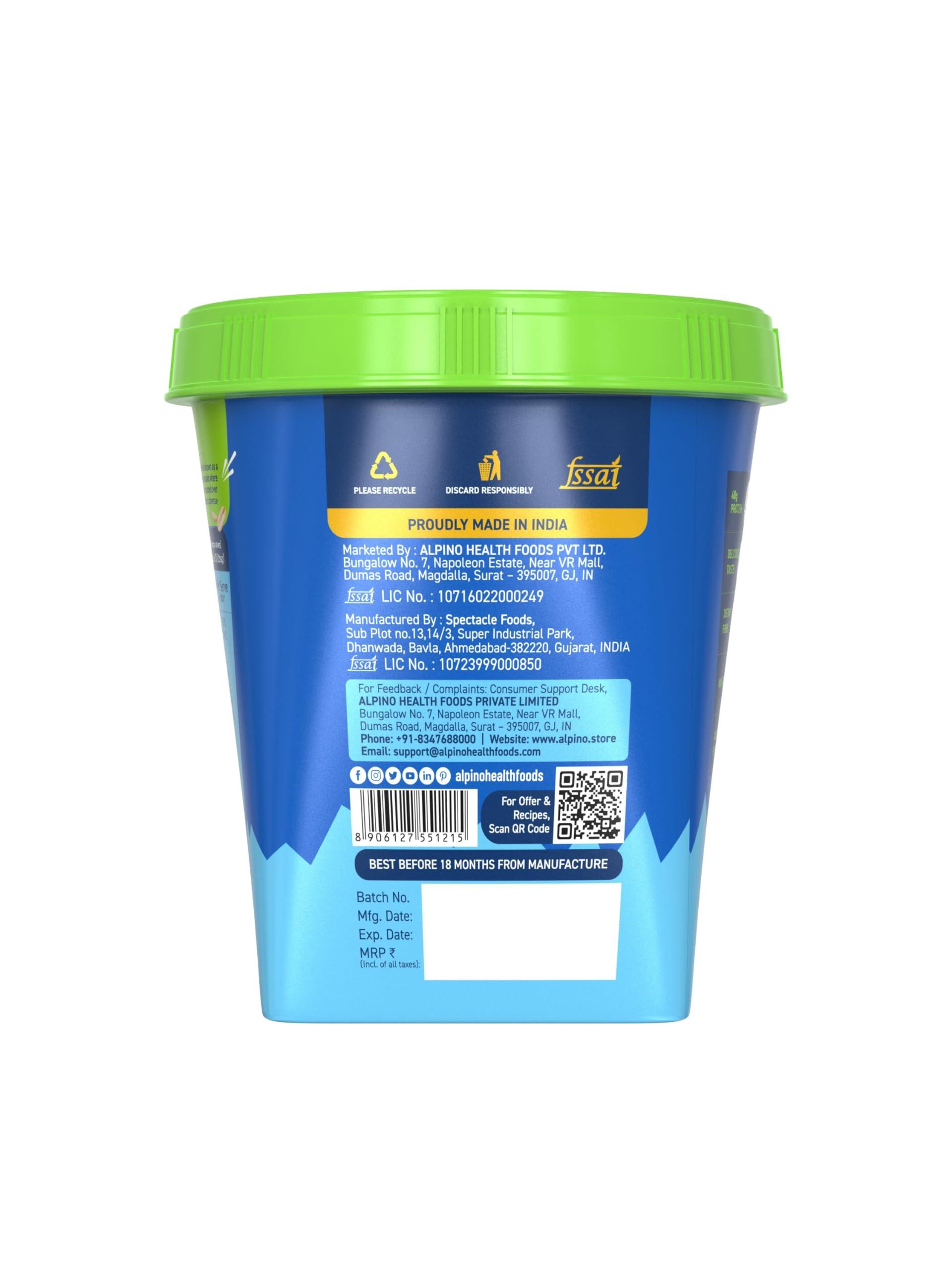 Alpino ALPINO Classic Peanut Butter Crunch 200 G - Roasted Peanuts, Brown Sugar & Sea Salt - 24g Protein, Gluten Free Plant Based Peanut Butter Crunchy