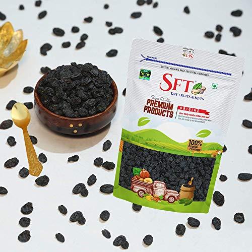 SFT SFT Black Raisin (Afghani Seedless) Dry Grapes 500 Gm
