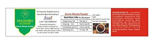 KHUSHBU BLOSSOM Khushbu blossom (250 gm) Garam masala powder with No Added Flavours and Colors