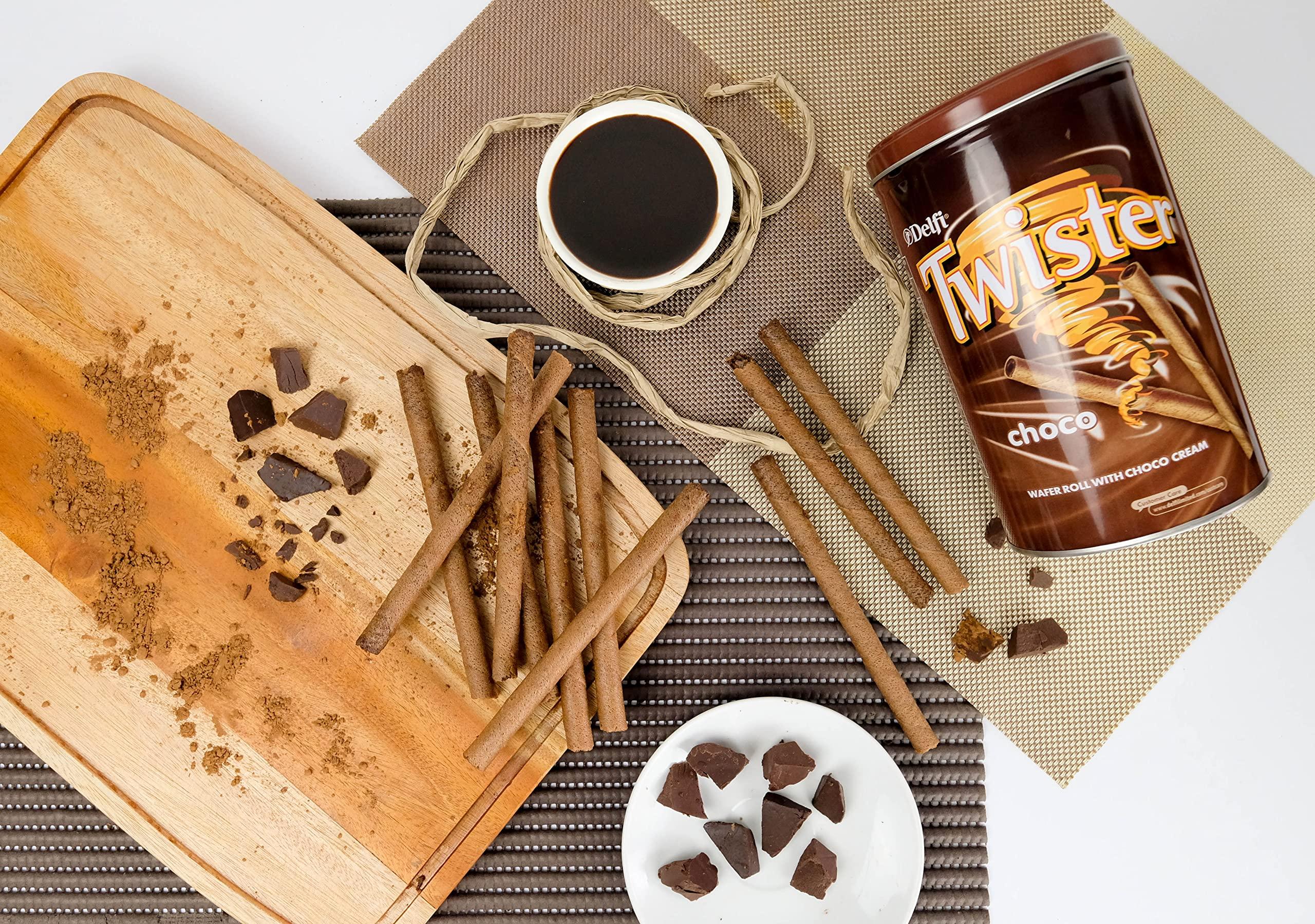 Delfi Delfi Twister Choco Wafer Rolls- (Net Quantity 320g)