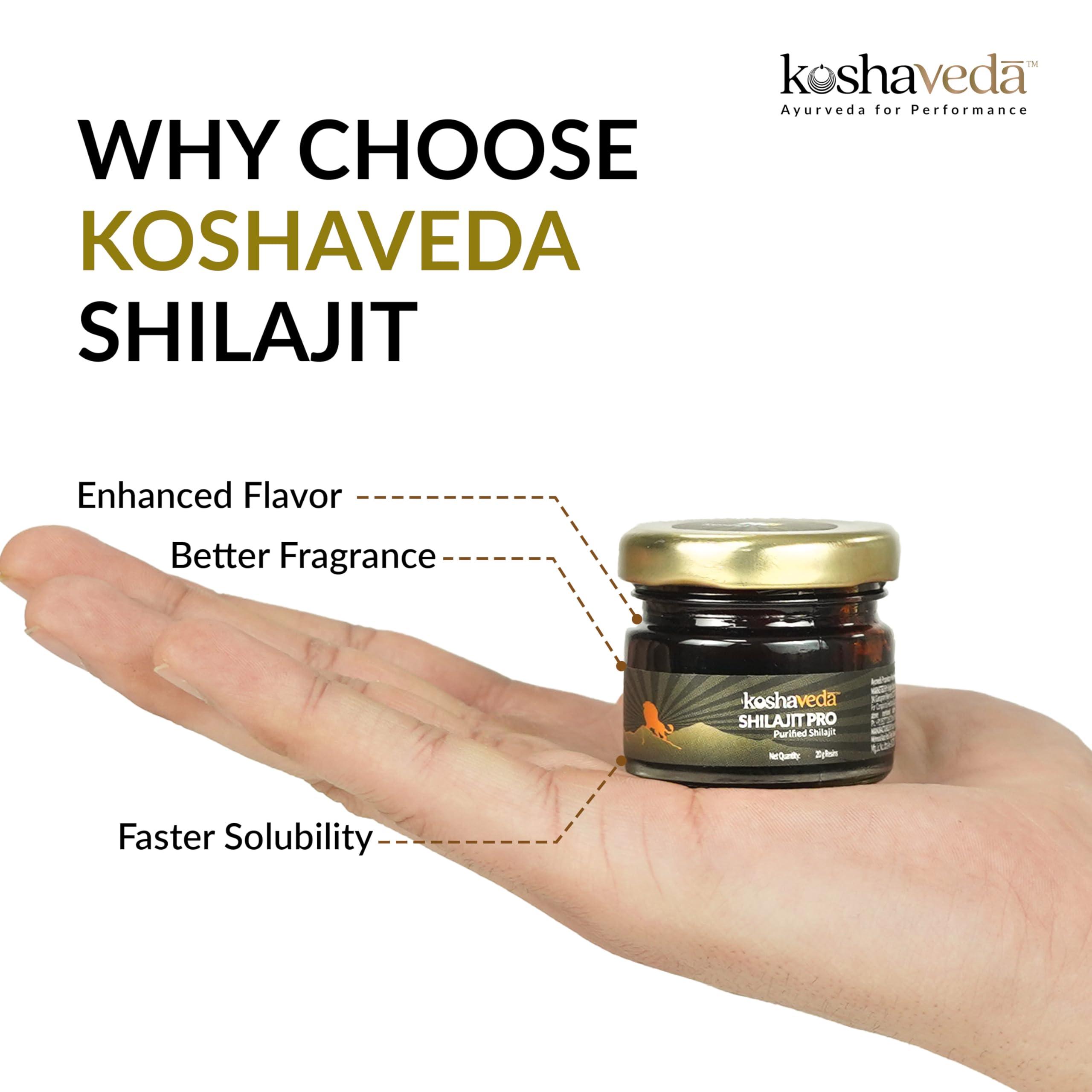 Koshaveda Koshaveda Shilajit Pro by MuscleBlaze (20g, Shilajit Resin, Pack of 2) | For Strength, Stamina & Endurance