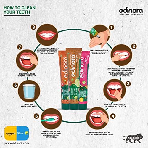 Nogi Monkey Brand Charcoal Toothpaste by Nogi (since 1911). Whitening stain removal ayurvedic toothpaste for total oral care. Herbal flouride-free toothpaste for all age groups-185g (pack of 2)