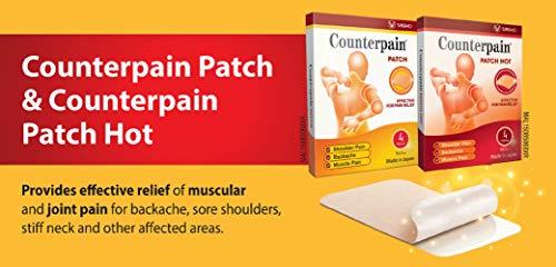 Taisho Taisho Counterpain Patch Hot 4's Patches 10cm x 7cm Relief of Muscular and Joint Pain (Pack of 1)