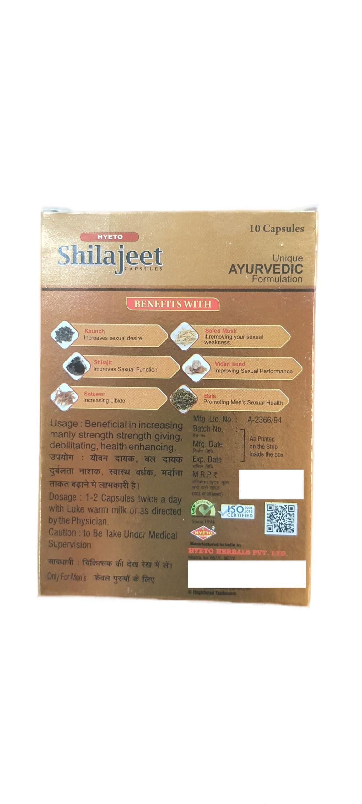 NavaFresh Basics Hyeto Pure Shilajit Capsules (10 Capsules)