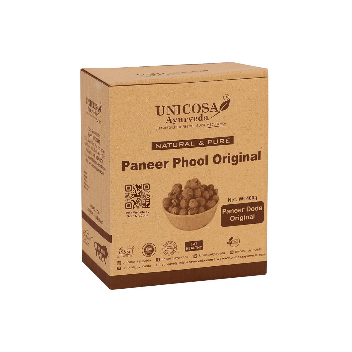 UNICOSA Ayurveda UNICOSA Ayurveda Natural Paneer Phool Herb for Diabetes 800gm | Paneer Doda | Withania Coagulans | Paneer Dodi