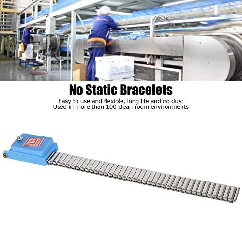Xinrub No Static Bracelets, Elastic Stainless Steel Insulating Layer Cordless ESD Wristband for Electronic Maintenance for Factory Workshop for Phone Repair