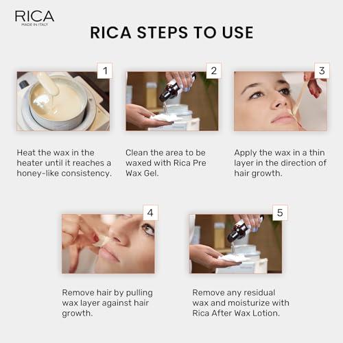 RICA Rica Pearl Liposoluble Painless Hair Removal Wax For Men & Women| Quick & Easy Tan Removal Waxing for All Skin| 800 ml, Pack of 1