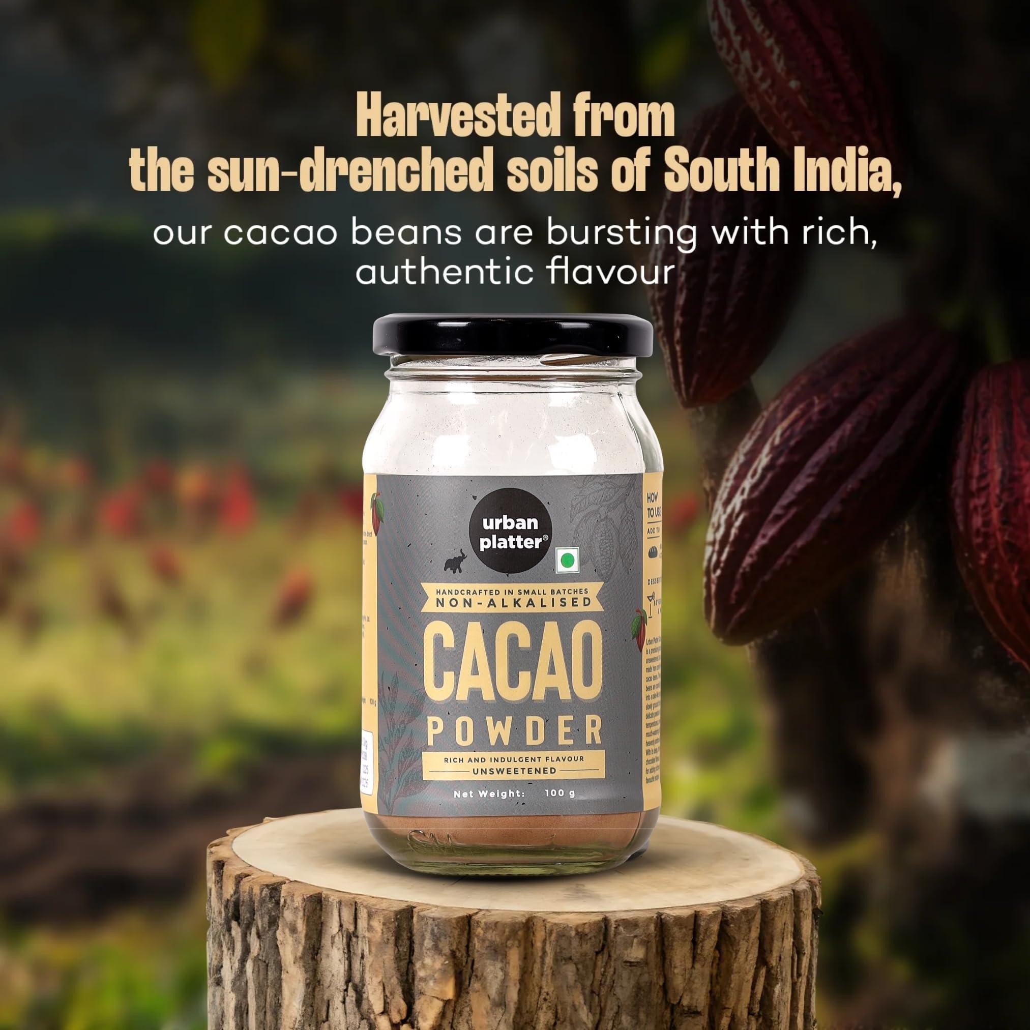 urban platter Urban Platter Non-Alkalized Organic Cacao Powder, 100g