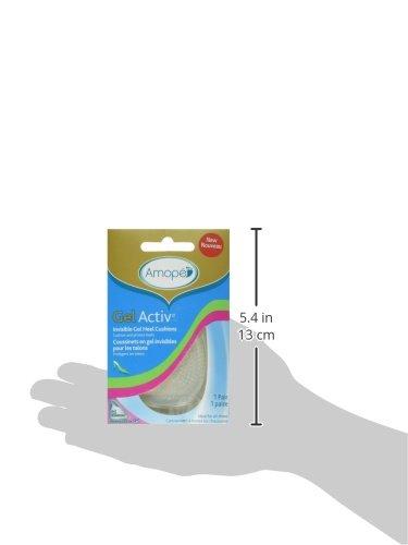 Amope Amope GelActiv Invisible Gel Heel Cushions - Insole for Women, 1 pair, also available Heel Protectors, Sensitive Spots, and Ball of Foot