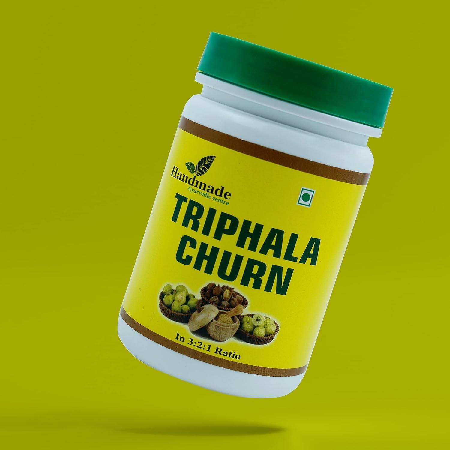 HANDMADE AYURVEDIC CENTRE Handmade Ayurvedic Centre Triphala Churna 400g | 1:2:3 Ratio Powder of Harad, Baheda & Amla. Pack of 200g x 2 ()