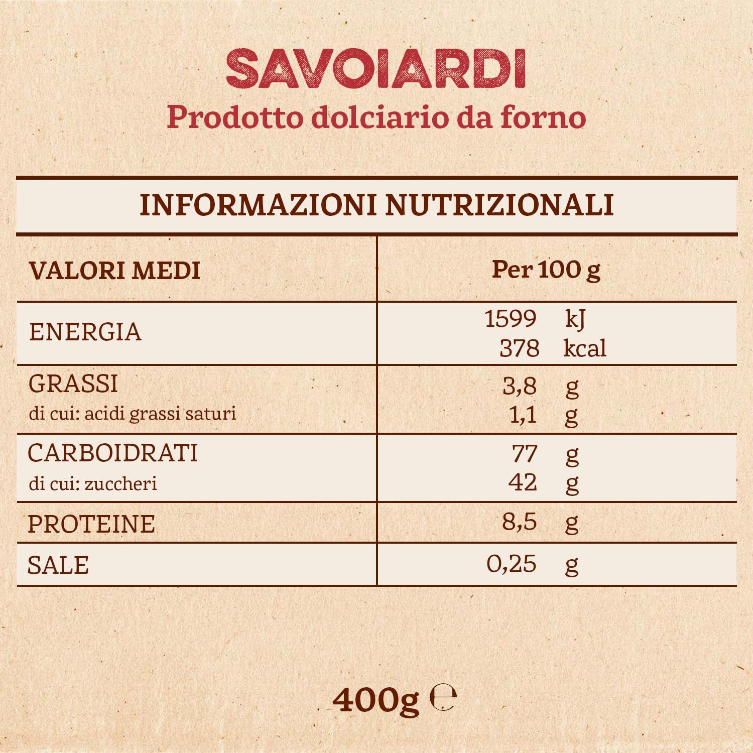 Bonomi Forno Bonomi Savoiardi LadyFingers, Italian Biscuits, 14.11 oz / 400 g
