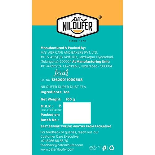 Cafe Niloufer Cafe Niloufer Super Dust Tea Powder, Refreshingly Strong, Assam, 100 Grams