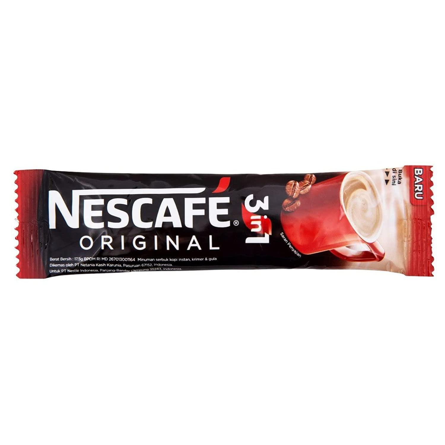 Nescafé NESCAFÉ 3 In 1 Original Soluble Ground Coffee Beverage,30 Sachets Bag