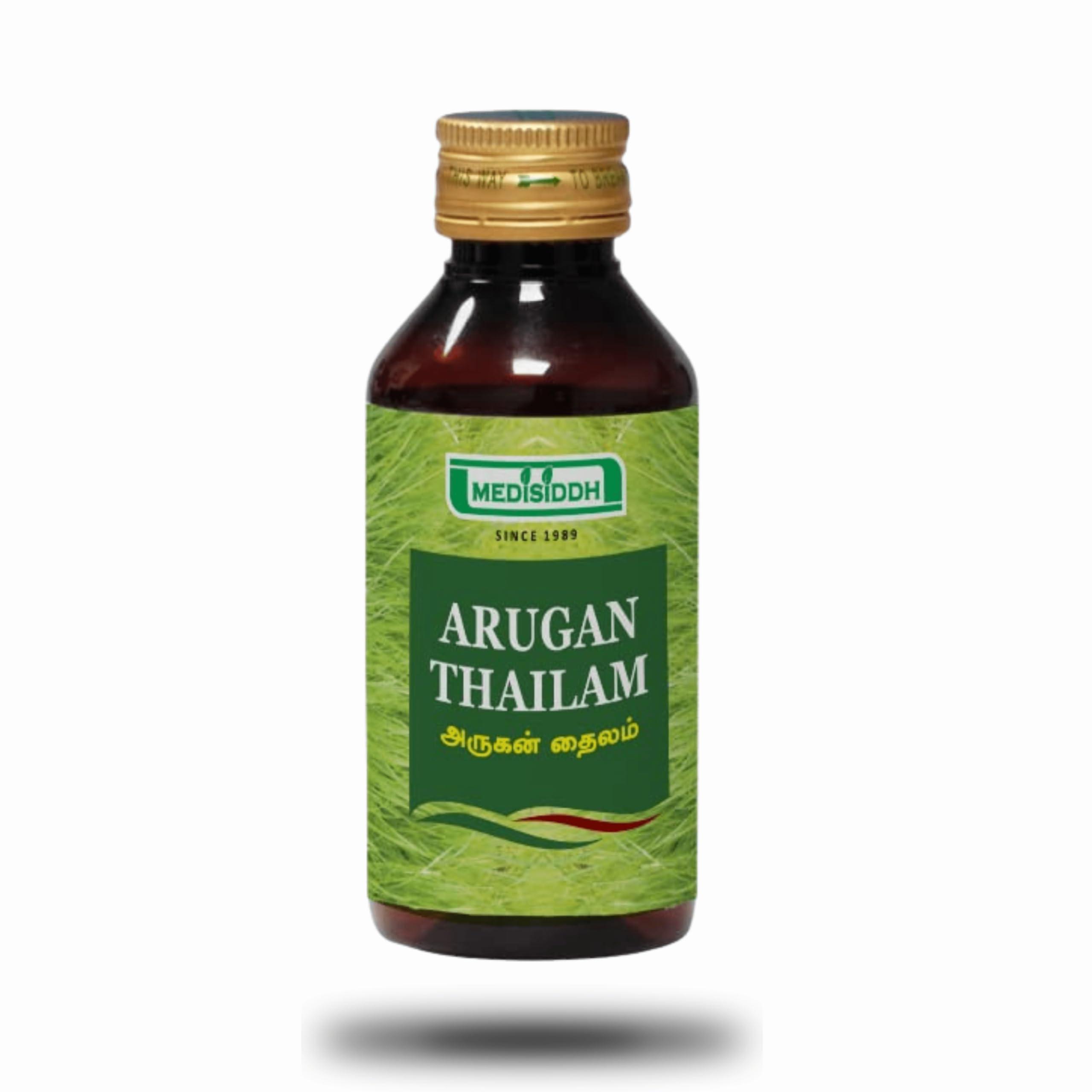 MEDISIDDH Medisiddh Arugan Thailam 100 Ml | Eczema | Scabies | Fungal infections | Dandruff | Stings and Bites