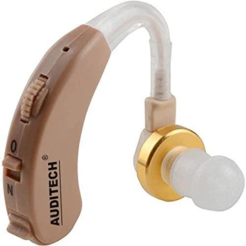 AUDITECH AUDITECH® With 6 Months Warranty Sound Enhancement Amplifier ' Arena ' Behind The Ear Hearing Aid (Beige)
