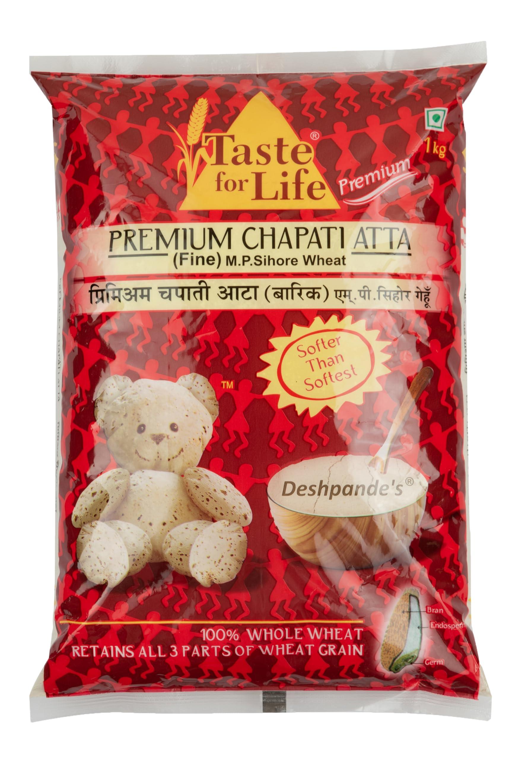 Taste for life Taste for life MP sihore Premium Chapati Atta (FINE) 1 kg