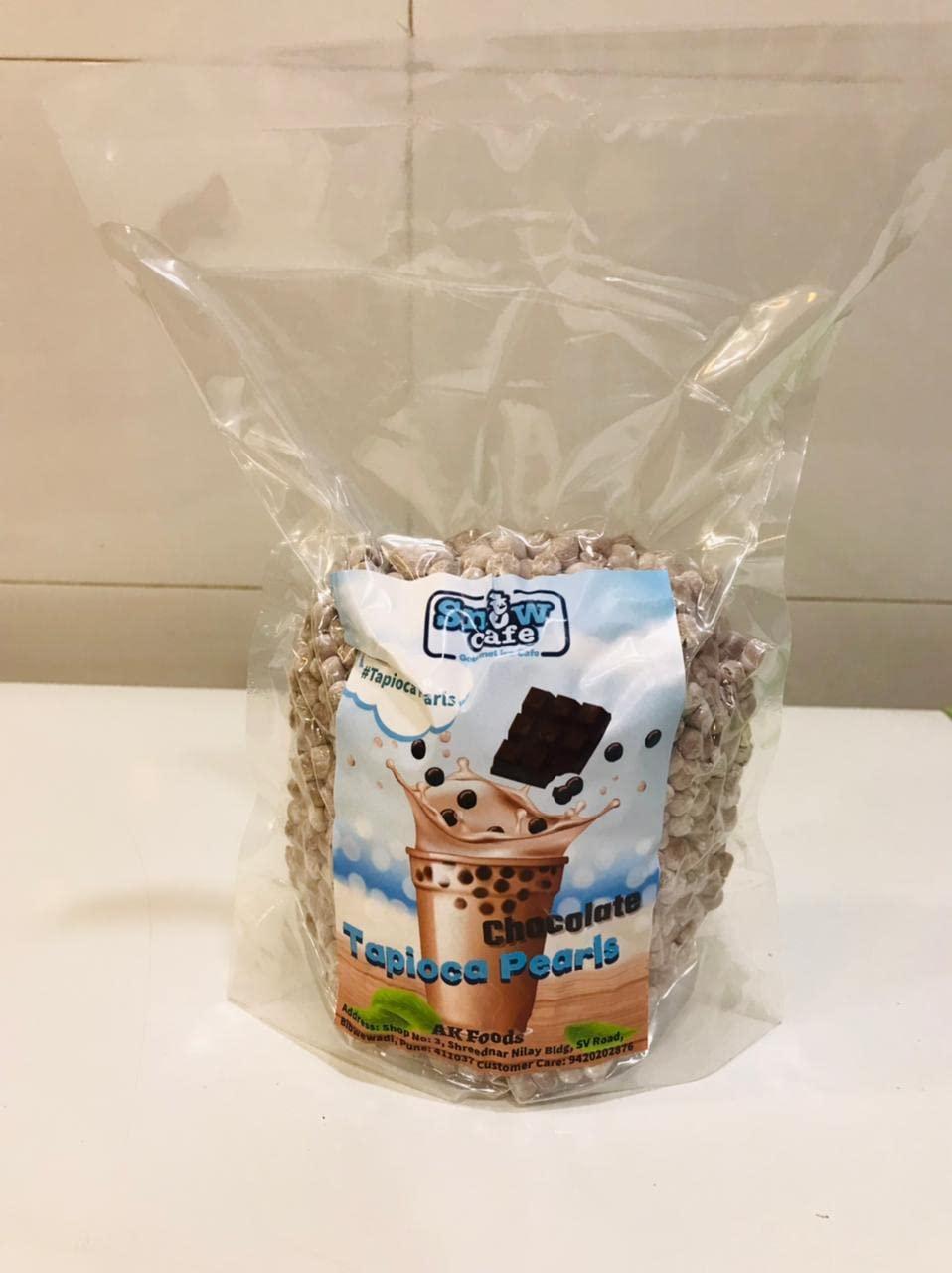 Food Theory Food Theory Chocolate Boba Pearls/Tapioca Pearls/Bubble Tea Chewy Pearls/Chocolate Bubble Tea,500 Grams