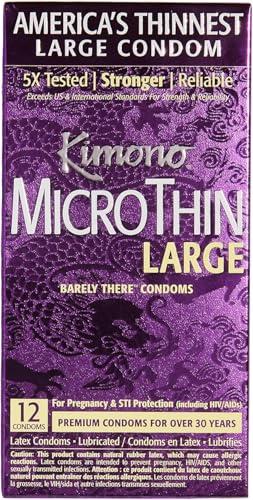Kimono Mayer Laboratories Kimono MicroThin Condoms, Large Size 12 CT