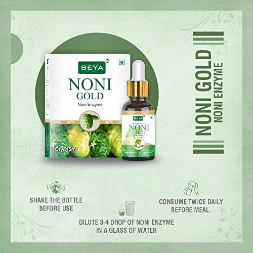 SEYA SEYA Noni Gold Enzyme Drop, 15 ML (With Dropper) / Rich in Vitamin and Minerals/Immunity Booster