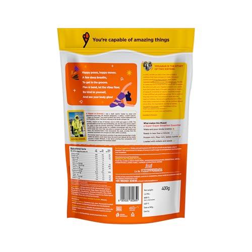 Yogabar Yogabar Nuts & Seeds Crunch Muesli, Super Save Pack, Wholegrain Breakfast, High Fiber Pouch (400 G)