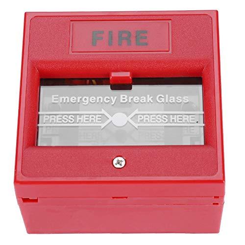 Byged Fire Emergency Button, Fireproof Durable Glass Break Emergency Button, max 3A@36VDC Indoor exit Door for Emergency Door