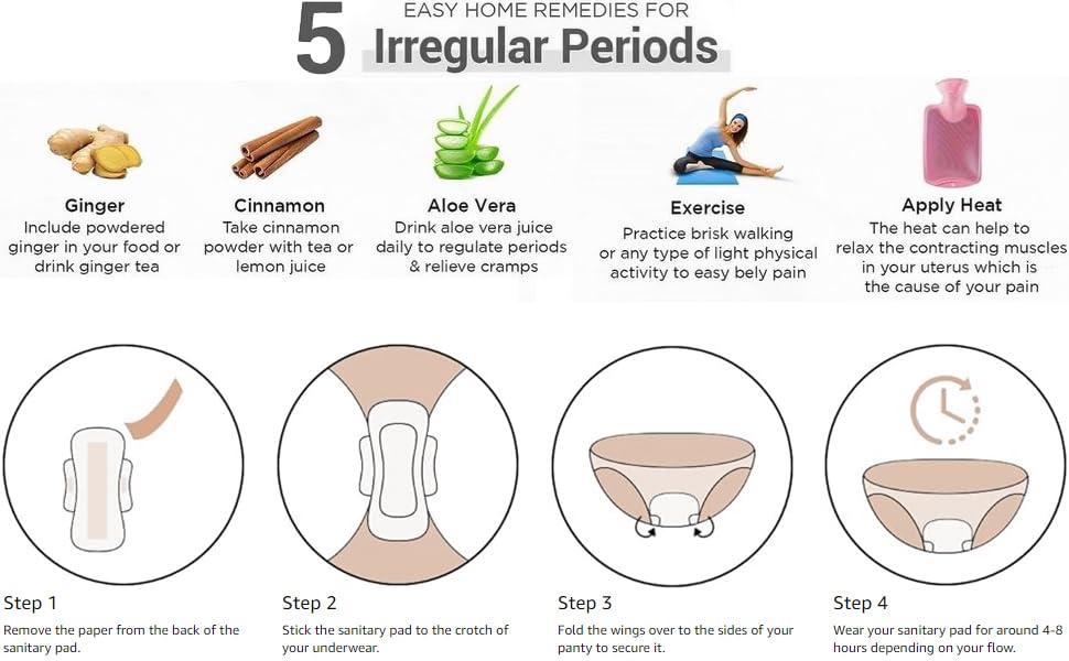 Green Lady Green Lady Premium Organic Biodegradable Herbal Sanitary Napkin Pads/with buttons /6 Pads/Chemical Free and Natural/Upto 100% leakage protection/Odour Control/XXL pad/Disposble wrapper/Rash-Free