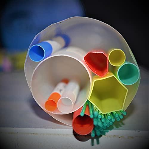 MACPOLE Straw Storage Plastic Goblet 13 mm Visotube for AI Straw 0.25ml & 0.50ml (100 Pcs/Pack, White)