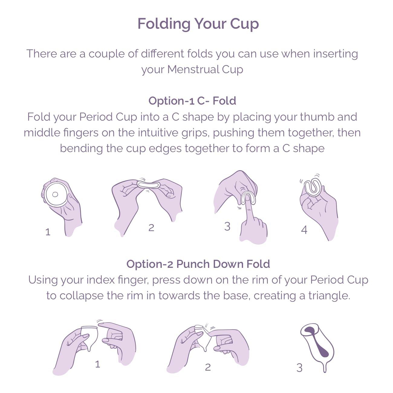 Me Cups Bold & Confident Me Cups Bold & Confident Reusable Menstrual Cup For Women Made in U.S.A - With Cotton Pouch, Ultra Soft, Odour and Rash Free, Leakage Proof, Protection for Up to 12 Hours (MID-MEDIUM)