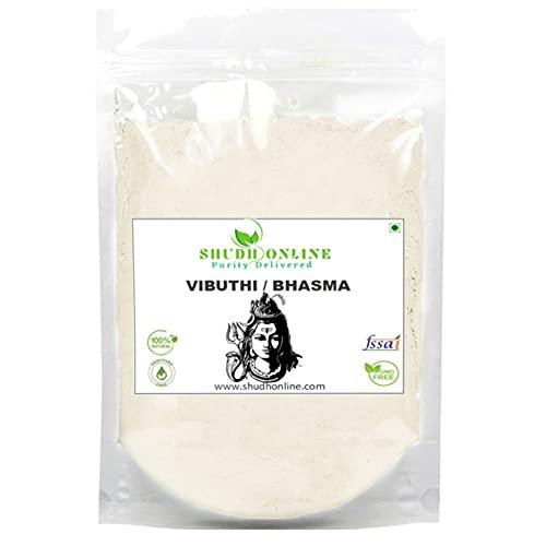 Shudh Online Shudh Online Vibhuti Bhasma, Vibuthi pure powder - Holy ash (100 Grams), Thiruneeru, Shiva Viboothi, Vibhooti, Bibhuti
