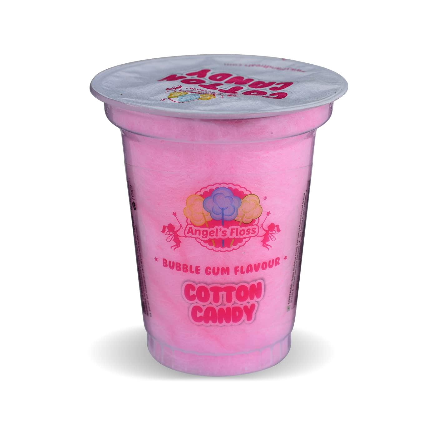 Angels Floss Angels Floss Cotton Candy's / Candy Floss / Buddhi Ke Baal - Bubble Gum Flavour (12 GMS Each, Pack of 12 Units)