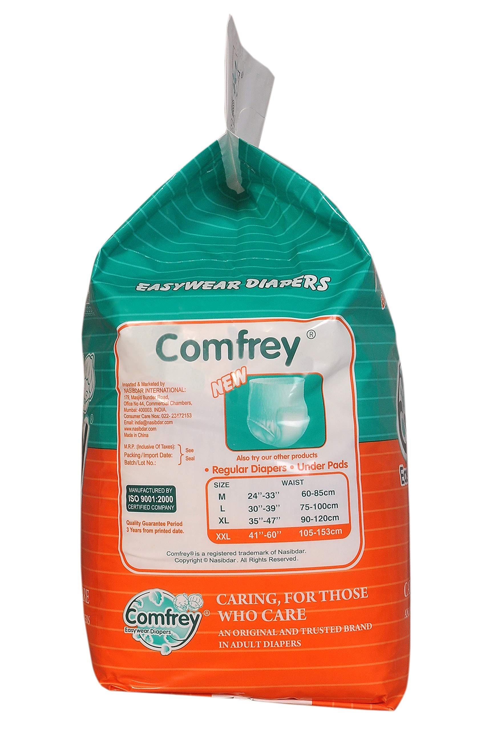 Comfrey Comfrey Adult Pull Ups, XXL Size, 10 Pcs, Waist Size 41"-60" (105-153cm) (Pack of 1)