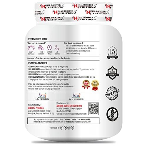 Animal Booster Nutrition Animal Booster Nutrition Animal Weight Gainer -Pack of 1Kg powder, 11 Servings