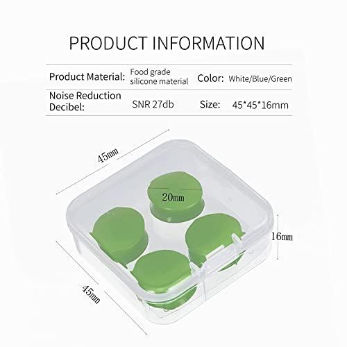 James 6 Pairs Ear Plugs for Sleeping Soft Reusable Moldable Silicone Earplugs Waterproof Swimming Earplugs Noise Cancelling Ear Plugs for Adults Kids Ear Plugs for Swimming Sleeping Snoring Studying