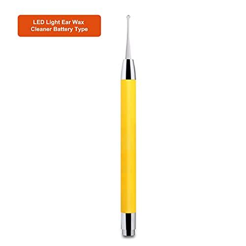 AIXING Baby Ear Wax Cleaner LED Light Ear Cleaning Earpick Earwax Remover Lnous Ear Curette Light Spoon Health for Adults & Kids