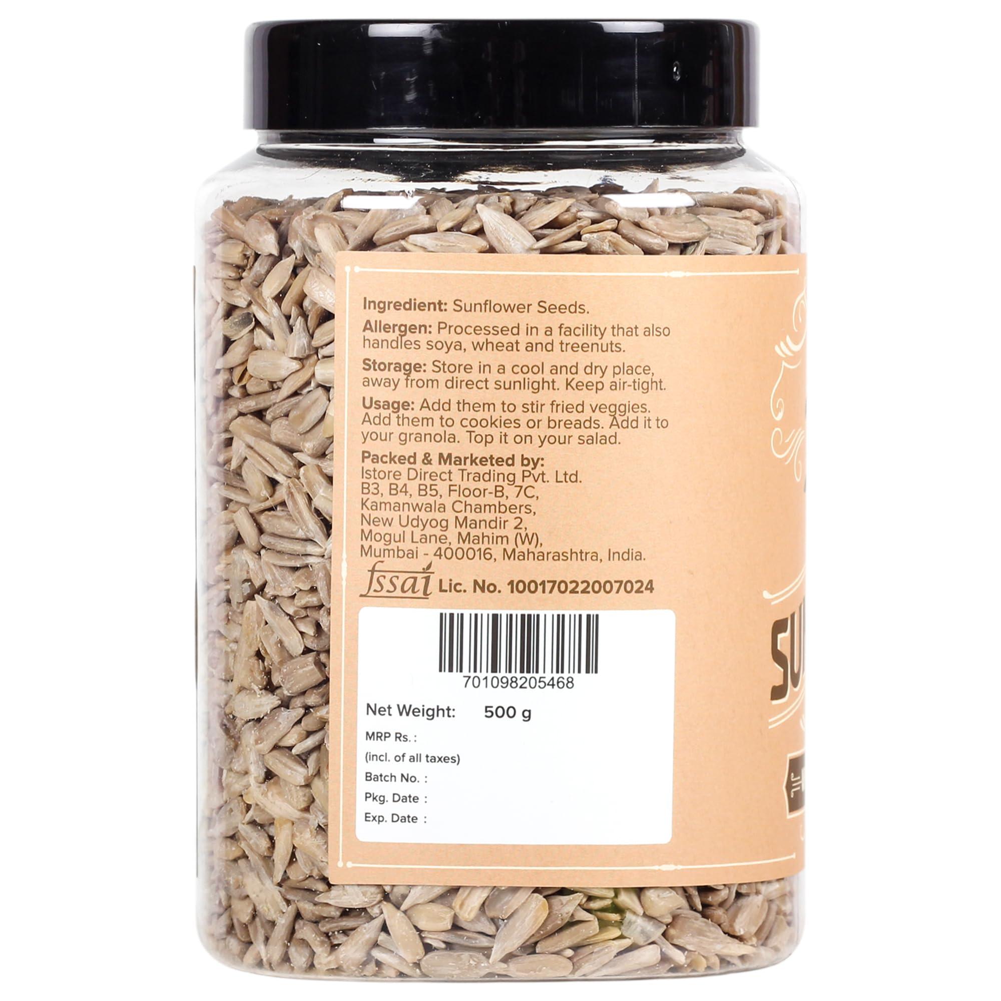 urban platter Urban Platter Raw Sunflower Seeds, 500g (Use in Salads, Trail Mixes, Baked Goods, Granola Bars, Desserts | Source of Protein & Fibre | Keto Diet Friendly | Immunity Booster | Pepitas Seed | Healthy Superfood Snack)