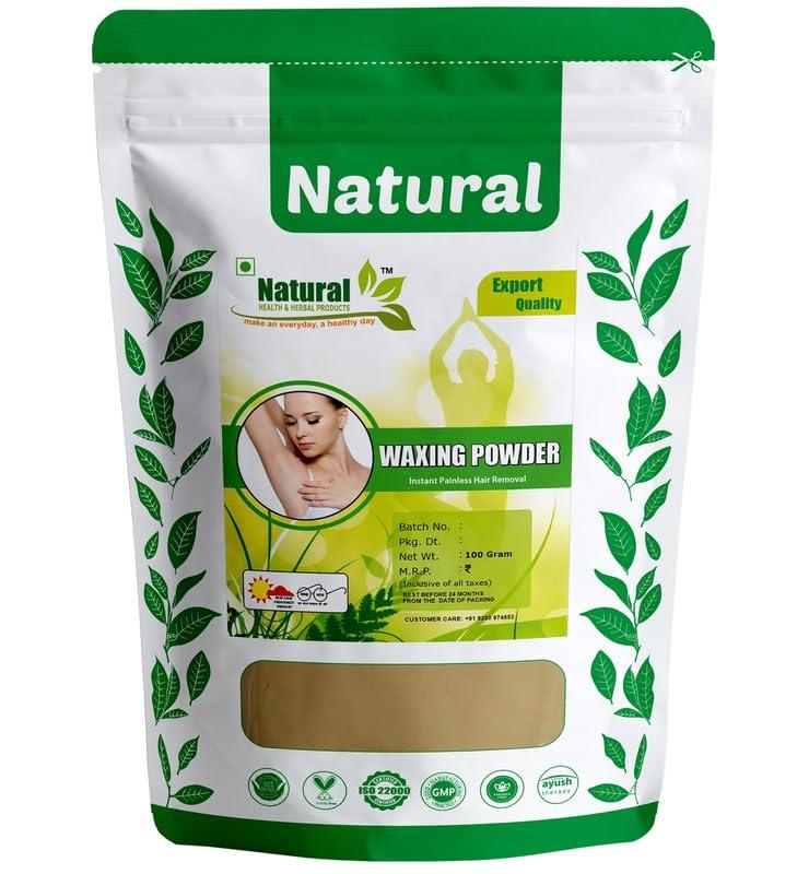 NATURAL HEALTH AND HERBAL PRODUCTS Natural Herbal & Herbal Products Magic Wax Powder instant Hair Removal wax powder for All Types of Hair & Skin, Hands, Legs, Underarms, Bikini (Private Part) Area (Unisex adult) 10 Mintus - 100g