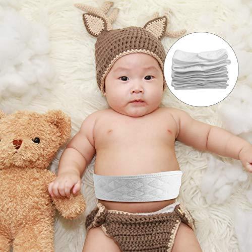Artibetter ARTIBETTER Umbilical Hernia Belt 10Pcs Breathable Baby Belly Button Bands Cotton Infant Navel Belts Newborn Hernia Care Belly Wraps