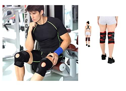 QTM Magnetic Knee Support with Open Patella Knee Support for Men and Women Knee Support 1 PAIR